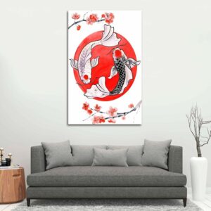 koi fish canvas